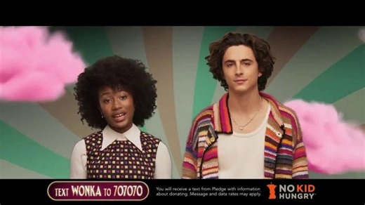 No Kid Hungry TV Spot, 'Wonka: Imagine a World Without Childhood Hunger' Featuring Timothée Chalamet, Calah Lane