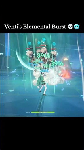 Venti's Elemental Burst is Marvellous 🥶 #genshinimpact #durin #venti @RexLapis-gi