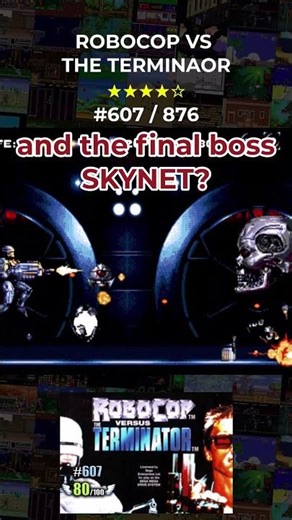 Did you defeat all the bosses in ROBOCOP vs the TERMINATOR? #gamelibrary #sega #shootergames