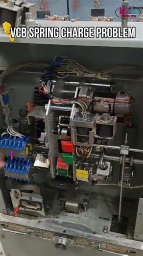 VCB SPRINGE CHARGE PROBLEM #circuitbreaker #11kv_breaker