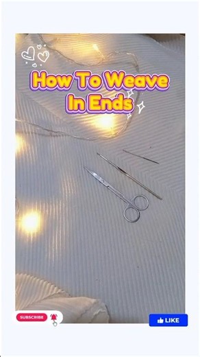 Day 8 Beginner - How To Weave In Your Ends! #crochet #series #shorts #diy