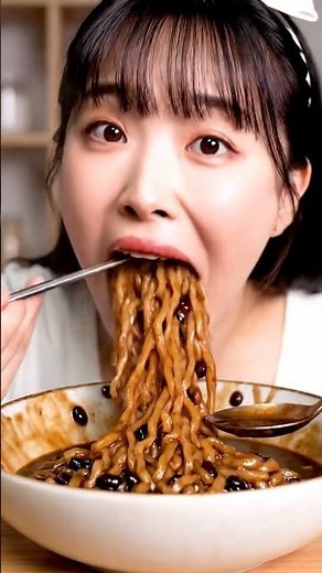 Satisfying Jjapagetti Feast: Korean Noodle Bliss