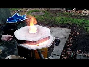 Copper Smelting (Part 1) - Smelting and Pouring Copper in DIY Kiln - Dark City Television