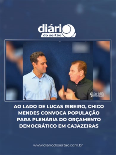 Plenária do Orçamento Democrático 2026 em Cajazeiras: participação pública