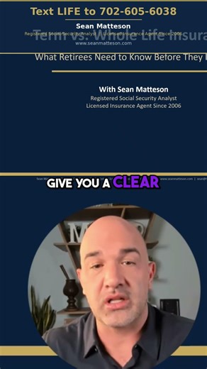 Term vs. Whole Life Insurance: Which Is Right For You? #shorts