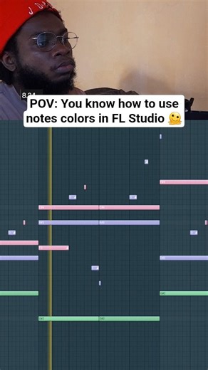 Notes colors melody in FL Studio 🫠