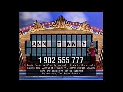 Wheel Of Fortune Australia Channel Seven Promo 2001