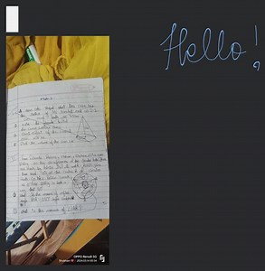 Math 8.A corn cob shaped what like corn has radius of its brod... | Filo