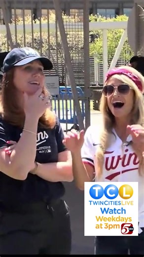 7.1K views · 104 reactions | Ready, set, go! Kelli Hanson and Kristin Haubrich suit up in a mascot suit and race against each other and other mascots at a Twins Game. | Twin Cities Live | Facebook