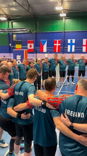 Irish Masters team with Irelands call to kick off the Gaelic Trophy matches 💪☘️ | Badminton Ireland