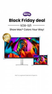 MacBook users, meet your new favorite monitor. Expertly tuned Mac color. Plug and play USB-C connectivity. Sleek design. A perfect match for your Mac! | BenQ North America | Facebook