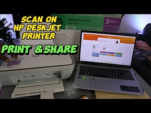 How to Scan To Computer With HP Deskjet Printer, Print , Save PDF and Share To Email