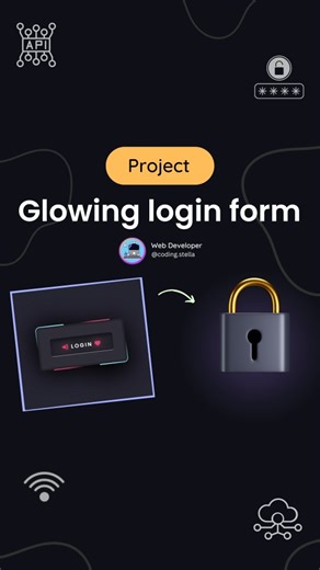 Stella • Coding • HTML • CSS • JAVASCRIPT on Instagram: "Glowing Animated Login form using HTML CSS 😎😨 Responsive Login form with Cool Hover effect/ glowing border 😍 🔥 Comment "Login" for Source Code [for followers] 😁 Code credit goes to real owner or DM 📫 !! FOLLOW US TO LEARN CODING !! ❌️ Don't Repost without permission ❌️ Follow for more @coding.stella 💙 Tags Your Friends 😉 Don't forget Like ♥️ and share 💬 Save for future