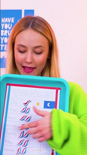 Brush & Track: A Chart for Sparkling Teeth! 🪥📊😁 #Shorts #Kids #Learn
