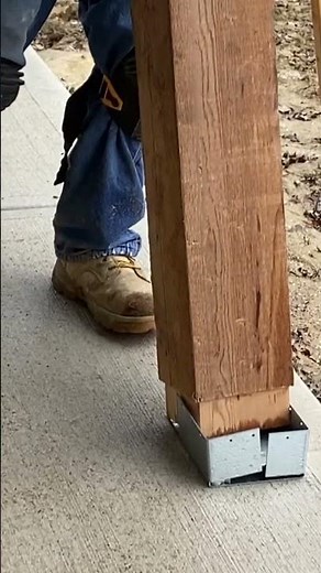 Installing 6x6 cedar post #cedar r