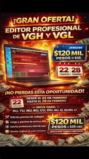 EDITOR PROFESIONAL VGH VGL PARA SAMSUNG