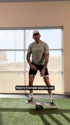 Want to improve your game? Start with strengthening your core, and simultaneously improve balance and stick handling with this training tool. Explore the Reactor Balance Board and other Bauer training tools - link in bio. #hockey #hockeytraining #hockeyworkout