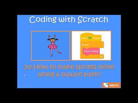 20. How to make sprite move in a square path in Scratch?