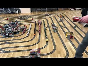 !!!MEGA!!! LEGO CITY TRAIN TRACK LAYOUT TIMELAPSE
