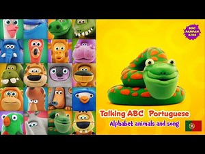 Talking ABC Portuguese Alphabet animals and song |Boopanpankids