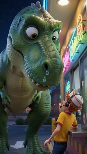 Nobody Told the Dinosaur About Fast Food #shorts