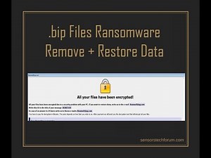 .bip Files Virus Dharma How to Remove + Restore Data