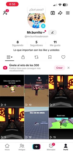 Este es mi Canal del tik tok pa que se suscriban