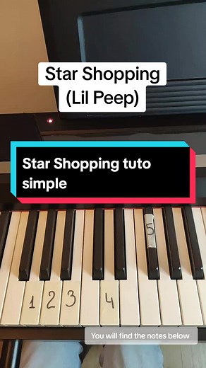 Learn to Play Star Shopping by Lil Peep on Piano – Easy Tutorial