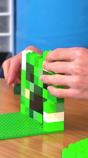 I Built a LEGO Creeper!! 🤯 #lego #legotiktok #legofan #legominecraft #minecraft #minecraftmemes #minecraftcreeper #creeper #brickscience #legos