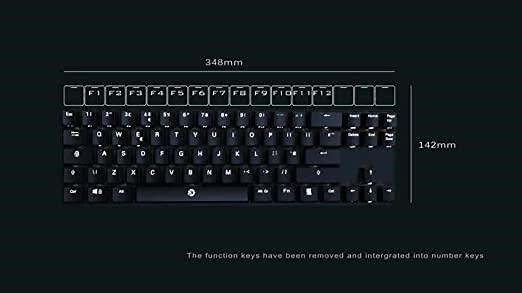 DREVO Calibur 72 Key RGB Clavier Mécanique sans Fil Rétro-éclairé Bluetooth 4.0-Noir IT Layout