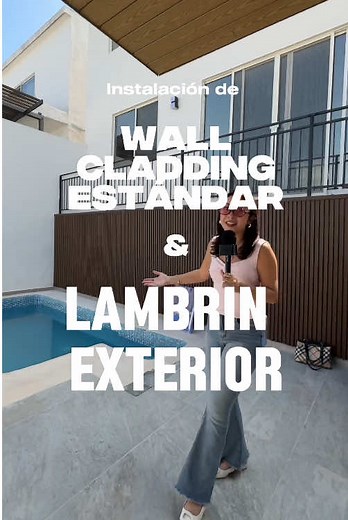 Instalación Elegante de Lambrin Exterior y Wall Cladding