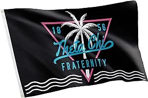 Desert Cactus Theta Chi Flag OX Fraternity Greek Banner 3x5 feet Sign Decor (Tropical)