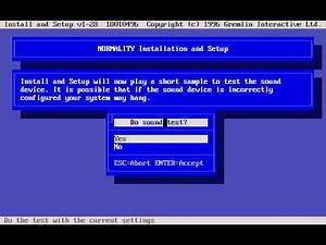 MS-DOS Sound Blaster 16 Sound Setup