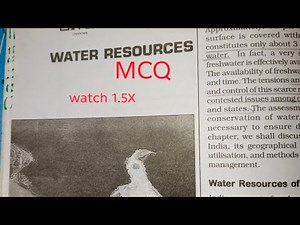 Water Resources Geography class12 #mcq #cuet #boardexam