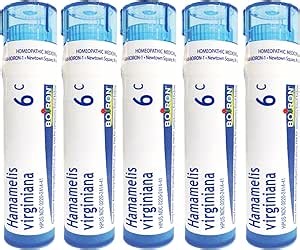 Amazon.com: Boiron Hamamelis Virginiana 6C, medicina homeopática para hemorroides (paquete de 5) : Salud y Hogar