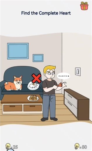 brain out level 117 and find the complete heart?