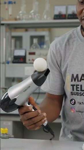 Bernoulli's principle in action.#physics #science