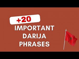 Moroccan Darija for Beginners I Learn with me the 20 important phrases you need to know in Darija 🇲🇦