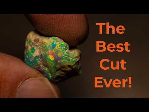 Best Crystal Opal I’ve Cut in 2 Years - Unbelievable Color!