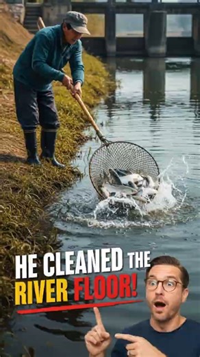 THEY SCOOPED THE RIVER FLOOR! Net Fishing Mullet Shocked Everyone #fishing #shorts #viral
