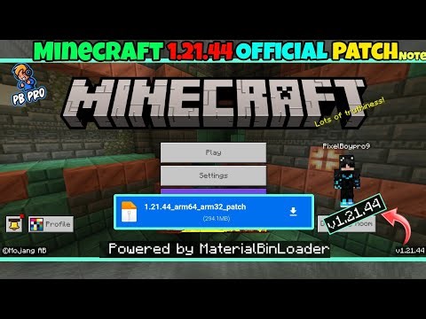 Minecraft 1.21.44 Official Patch ‼️ || But Nothing Is Changed 🙂🔥
