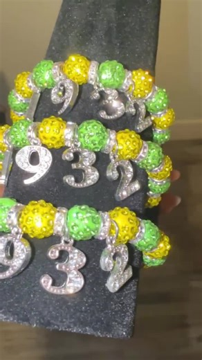 Chi Eta Phi “1932” Bracelet – Green & Yellow Sorority Jewelry - Etsy