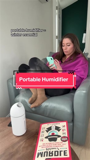 Winter air is so dry thanks to heaters running nonstop ❄️ Dry air can cause tight skin, cracked lips, stuffy noses, sore throats, and bad sleep. This portable humidifier adds moisture back into the air to help with dry skin, congestion, and overall comfort — especially at night. This little thing is perfect for bedrooms, travel, hotel rooms, or even your car. #tiktokshopcreatorpicks #tiktokshopjumpstartsale #winterishere #humidifier