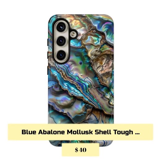 ✨ Protect your phone in style! 💙 Introducing our stunning Blue Abalone Mollusk Shell Tough Phone Case! This exquisite cover not only shields your device but adds that pearlescent nautical vibe to your day. Crafted for iPhone 17, 16, 15 Pro Max, Samsung Galaxy S25, S24, and Google Pixel 10, 9, 8—elevate your everyday look with a touch of coastal elegance. 🌊🌟 Feel the joy of owning a case that blends protection with beauty. Now at just $40.00! Don’t let it be your friend’s phone that gets the c