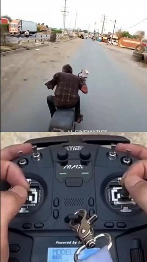 Drone Prank With Biker 🤣 || Drone Prank Gone Wrong 😱 || #shorts #drone #prank #funny #comedy