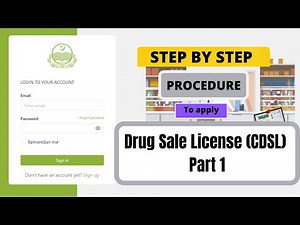 How to apply for the New Drug Sale License of Medical store or Pharmacy | Apply DSL online (Part 1)
