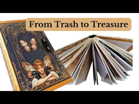 Repurposing an Old Book - Enchanted Library - Vectoria Designs