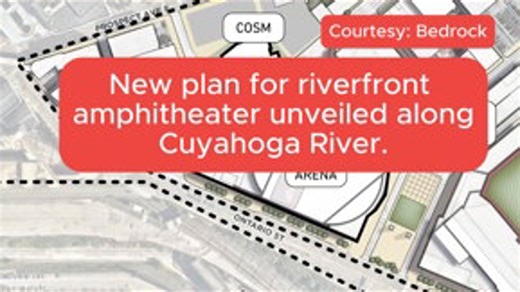 Plans for new amphitheater along Cuyahoga River unveiled by Bedrock