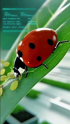Ladybug: Natural Aphid Control#Biology #Science #Nature #Wildlife #Hologram #mindscope #insects