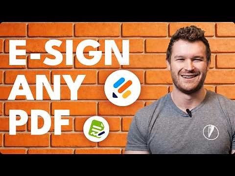 How to electronically sign a PDF document